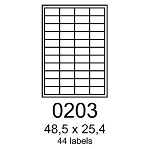 etikety RAYFILM 48,5x25,4 univerzálne biele R01000203F