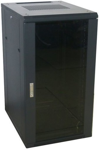 Eurocase 19" stojanový rack 22U/800mm, čierny