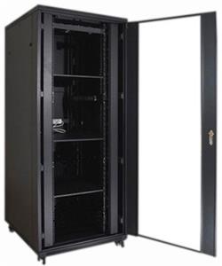 Eurocase 19" stojanový rack 42U/800mm, čierny 800x800
