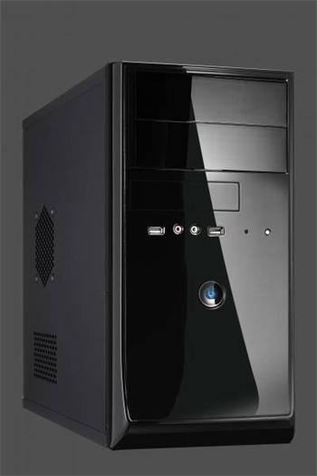 Eurocase MC ME880B, mATX, bez zdroja, 2xUSB, audio, čierna