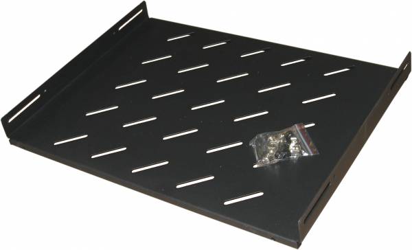 Eurocase polica 1U 550mm pre 19" rozvádzače GB/GW (800mm), pevná, dierovaná