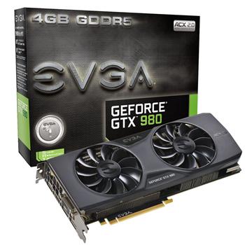 EVGA GeForce GTX 980 ACX 2.0/PCI-E/ 4096MB GDDR5/ DVI/ 3xDP /HDMI