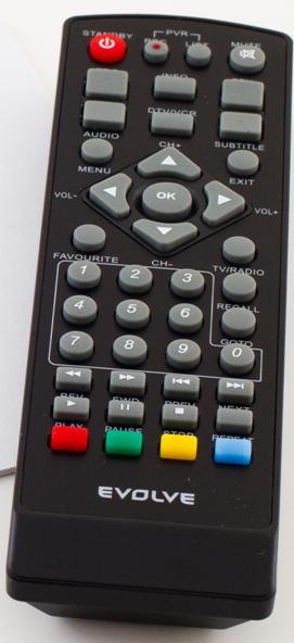 EVOLVE Diaľkový ovládač pre satelitný prijímač Evolve Apollo HD
