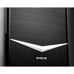 Evolve F2 case, ATX, 2xUSB 2.0 + audio výstup, 450W PFC, čierno-strieb