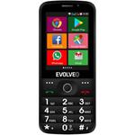 EVOLVEO EasyPhone AD, 4GB, Dual SIM, čierny