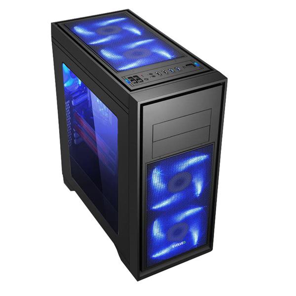 Evolveo T4 Titan case, ATX, 2xUSB3.0 + 2xUSB2.0 + 2x audio, čierny, bez zdroja