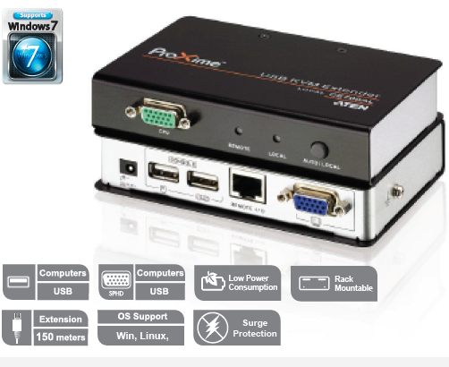 Extender ATEN CE-700A PC-konzole na 150m USB/VGA