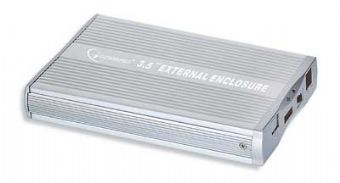 Externý box Gembird EE2-SATA-1 na 2,5" SATA HDD, eSATA