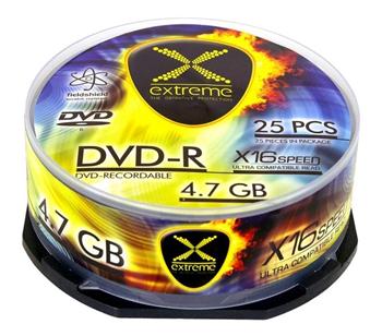 Extreme DVD-R [ cakebox 25 | 4.7GB | 16x ]