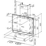 Faber TALIKA dark grey concrete 80cm, odsávač komínový