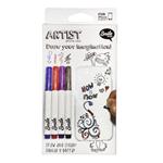 Fantec TPU kryt na iPhone 6/6S/7 Artist, 4 fixy na vytvorenie designu