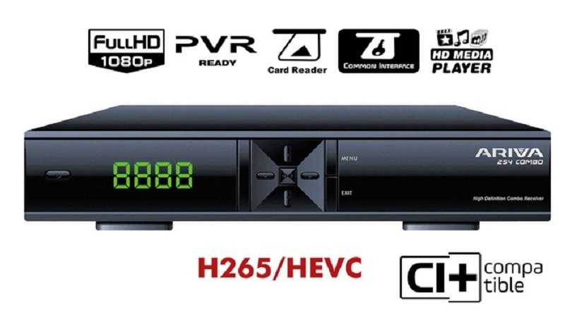 FERGUSON ARIVA 254 Combo, CA, CI+, HD, DVB-T/T2/C/S/S2 , HEVC H.265