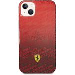 Ferrari Gradient Allover zadný kryt pre iPhone 14 Plus, červený