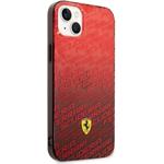 Ferrari Gradient Allover zadný kryt pre iPhone 14 Plus, červený