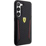 Ferrari PU Carbon kryt pre Samsung Galaxy S23+, čierny