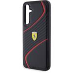 Ferrari PU Carbon Twist kryt pre Samsung Galaxy S23 FE, čierny