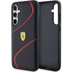 Ferrari PU Carbon Twist kryt pre Samsung Galaxy S23 FE, čierny