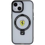 Ferrari Ring Stand MagSafe kryt pre iPhone 15, čierny