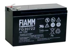Fiamm baterie FG20722 12V/7,2Ah Faston 6,3