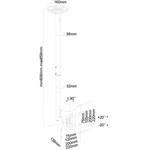 Fiber Mounts Bat01, stropný držiak na TV, monitor, 22" - 42"