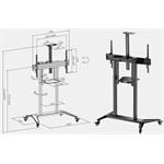 Fiber Mounts Elemo Tv stojan, 55" - 100"