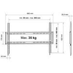 Fiber Mounts FM02, držiak pre TV, fixný, 37" - 70"