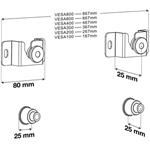 Fiber Mounts FM04, držiak TV, 32" - 75"