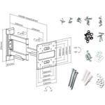 Fiber Mounts FM39b, polohovateľný držiak pre TV, 24" - 55"