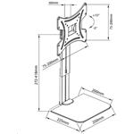 Fiber Mounts FM46, držiak na TV, monitor, 15" - 43"