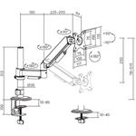 Fiber Mounts FM60, držiak monitora na stôl