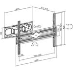 Fiber Mounts FM81, polohovací držiak TV, 37" - 75"