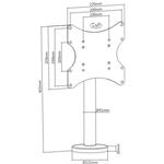 Fiber Mounts LAZY, držiak na TV, 23" - 50", otočný