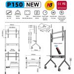 Fiber Mounts NB P150 stojan na TV, 60" - 90"