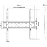 Fiber Mounts Rico-1, fixní držiak na Tv, 30 "- 70"