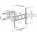 Fiber Mounts Solid-2, otočný nástenný držiak na TV, 43" - 80"