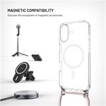 FIixed MagPure Neck puzdro s ružovou šnúrkou na krk pre Apple iPhone 17