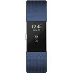 Fitbit Charge 2 Blue Silver, fitness náramok, L, modrý