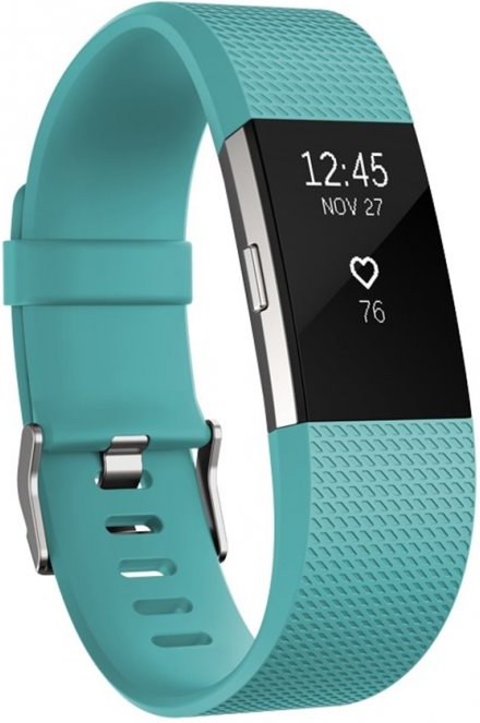 Fitbit Charge 2 Teal Silver - Small