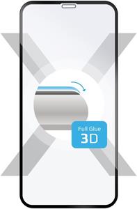 Fixed 3D Full-Cover ochranné tvrdené sklo pre Apple iPhone XR/11, s lepením cez celý displej, čierne