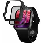 Fixed 3D Full-Cover Ochranné tvrdené sklo pre Apple Watch 42mm s aplikátorom, s lepením cez celý displej, čierne