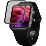 Fixed 3D Full-Cover ochranné tvrdené sklo pre Apple Watch series 7 41mm s aplikátorom, čierne