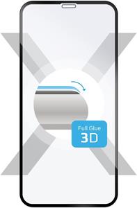 Fixed 3D Full-Cover pre Apple iPhone XR, ochranné tvrdené sklo cez celý displej, čierne