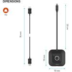 Fixed AirLink bezdrôtový HDMI adaptér, 100W, PD 3.0, čierny