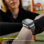 Fixed Armor prémiové ochranné tvrdené sklo s oceľovým rámčekom pre Apple Watch Ultra 49mm, titánové