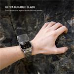 Fixed Armor prémiové ochranné tvrdené sklo s oceľovým rámčekom pre Apple Watch Ultra 49mm, titánové