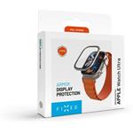 Fixed Armor prémiové ochranné tvrdené sklo s oceľovým rámčekom pre Apple Watch Ultra 49mm, titánové