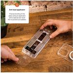 Fixed Armor Ultra odolné tvrdené sklo s Anti-dust aplikátorom a AR vrstvou pre iPhone 117e/16e/14/13/13 Pro, čierne