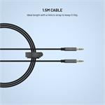 Fixed audio kábel Link 3,5 mm jack na 3,5 mm jack, 1.5 m, space gray