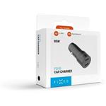 Fixed autonabíjačka s 2xUSB-C výstupom, podpora PD 3.0, 65W, čierna