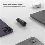 Fixed autonabíjačka s USB-C a USB-A výstupom, podpora PD 3.0, 63W, čierna